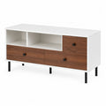 Mobile TV in Legno e MDF con Cassetti e Ripiani 120x40x60 cm