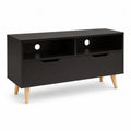 Mobile TV in MDF e Legno Nero 120x40x50cm